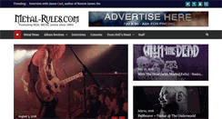 Desktop Screenshot of metal-rules.com