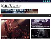 Tablet Screenshot of metal-rules.com